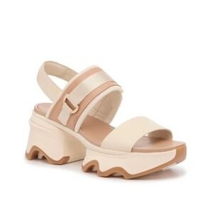 Sorel Kinetic Impact Platform Sandal Leather New Sz 9